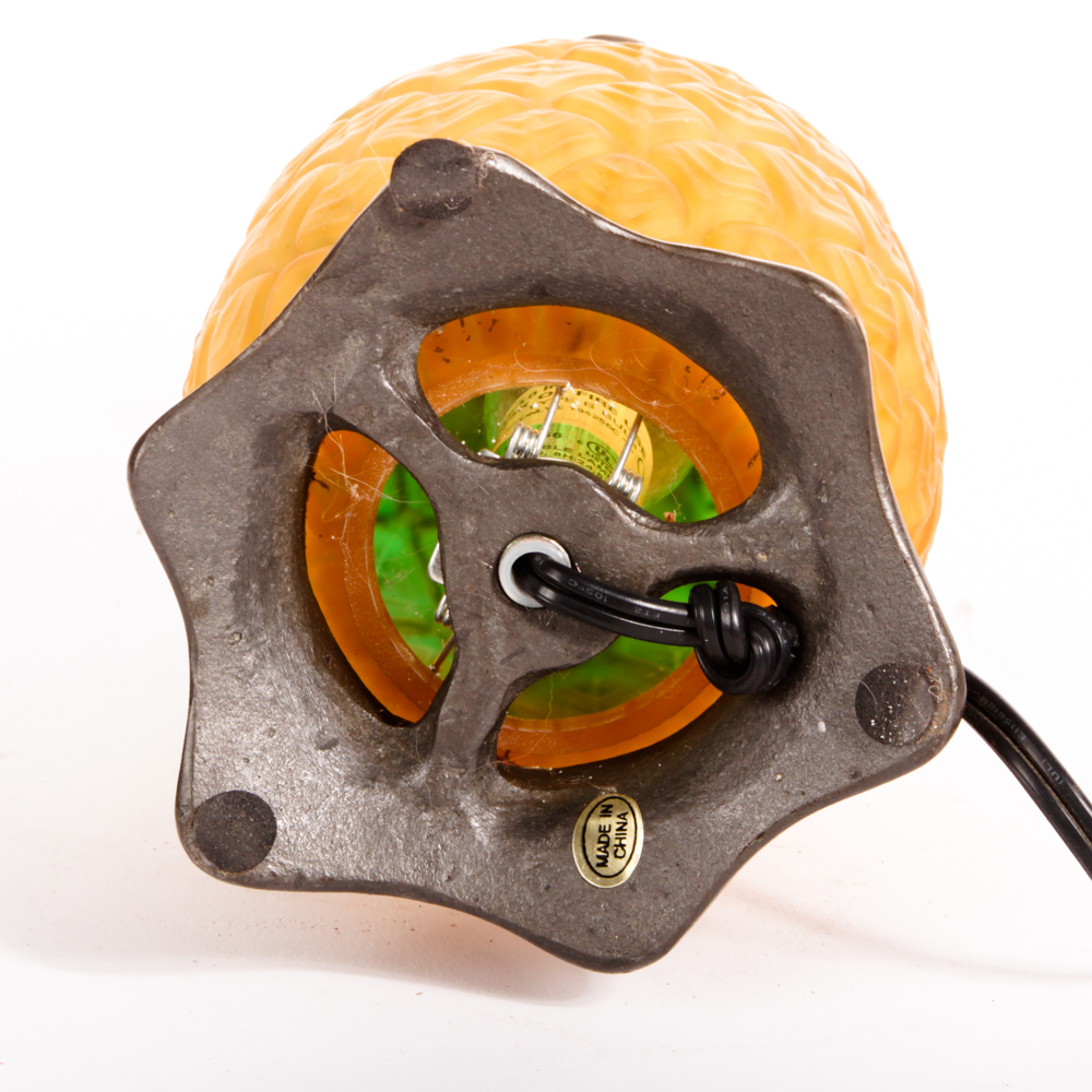 Glass Pineapple Table Lamp