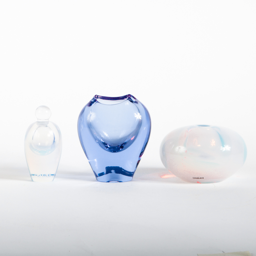 Collection of Art Glass Vanity Accessories