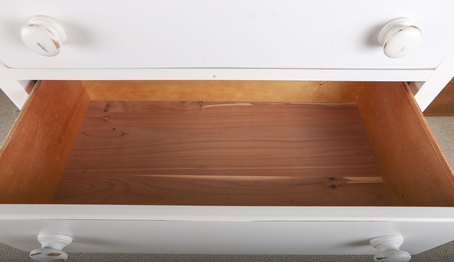 White Wooden Chest of Drawers by Lexington