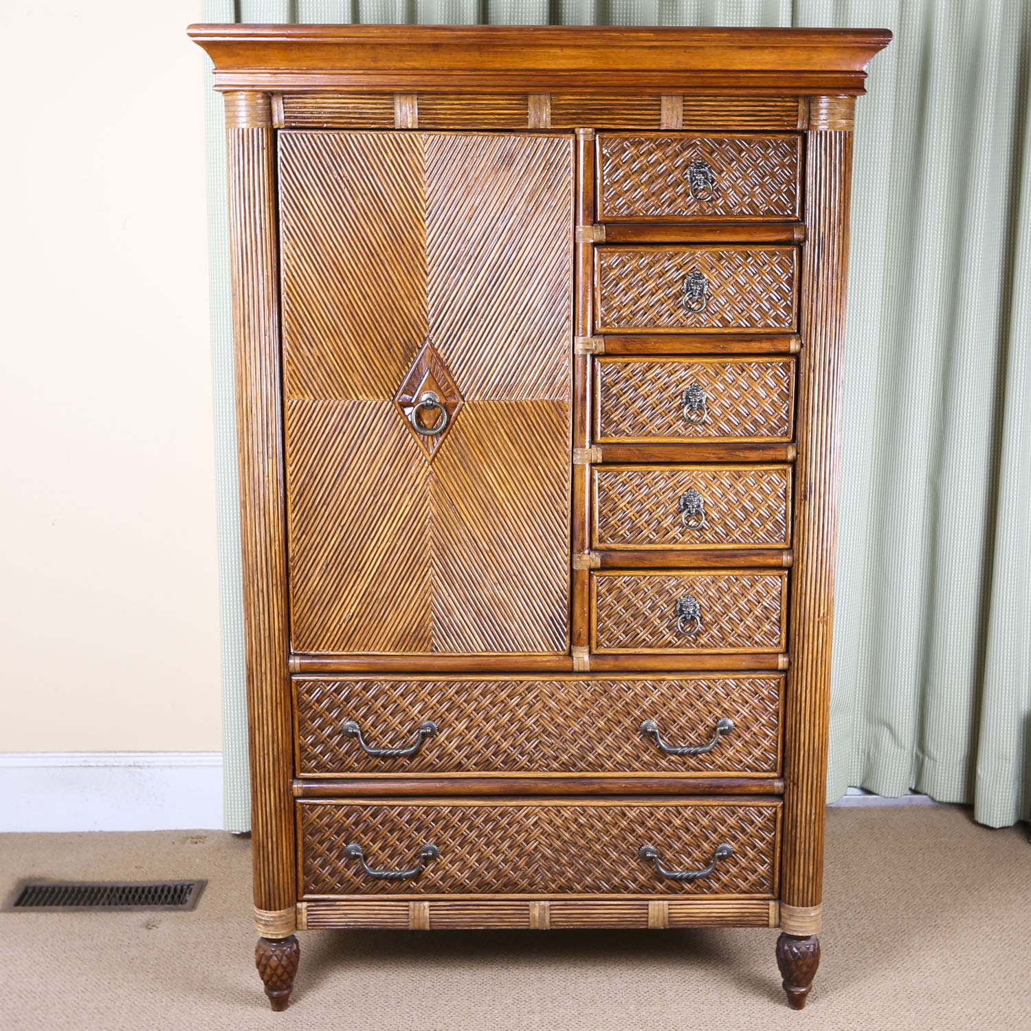 Rattan Front Chifforobe by Lexington