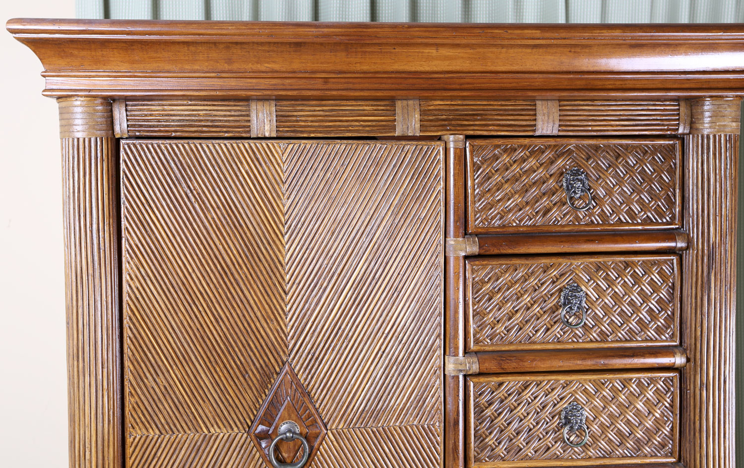 Rattan Front Chifforobe by Lexington