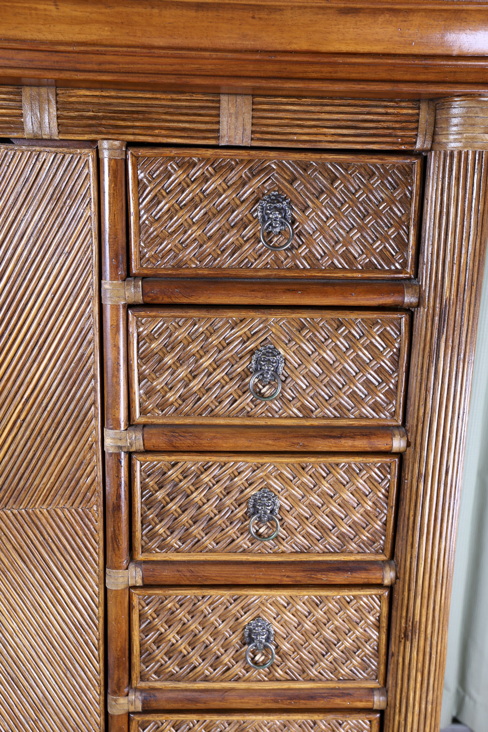 Rattan Front Chifforobe by Lexington