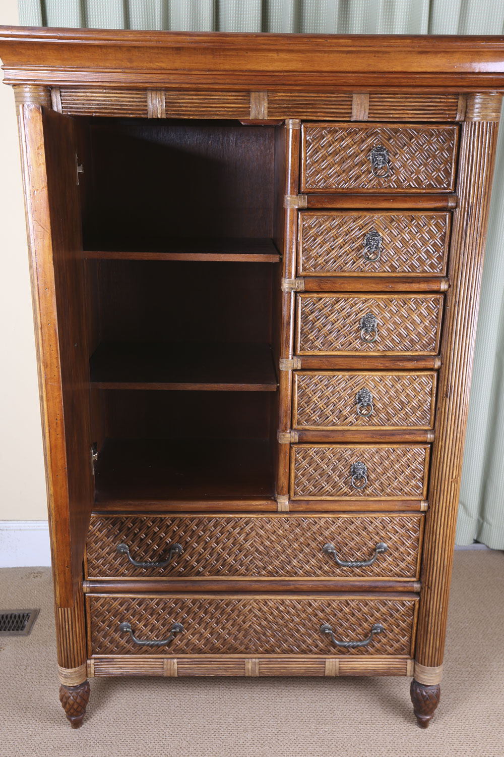 Rattan Front Chifforobe by Lexington