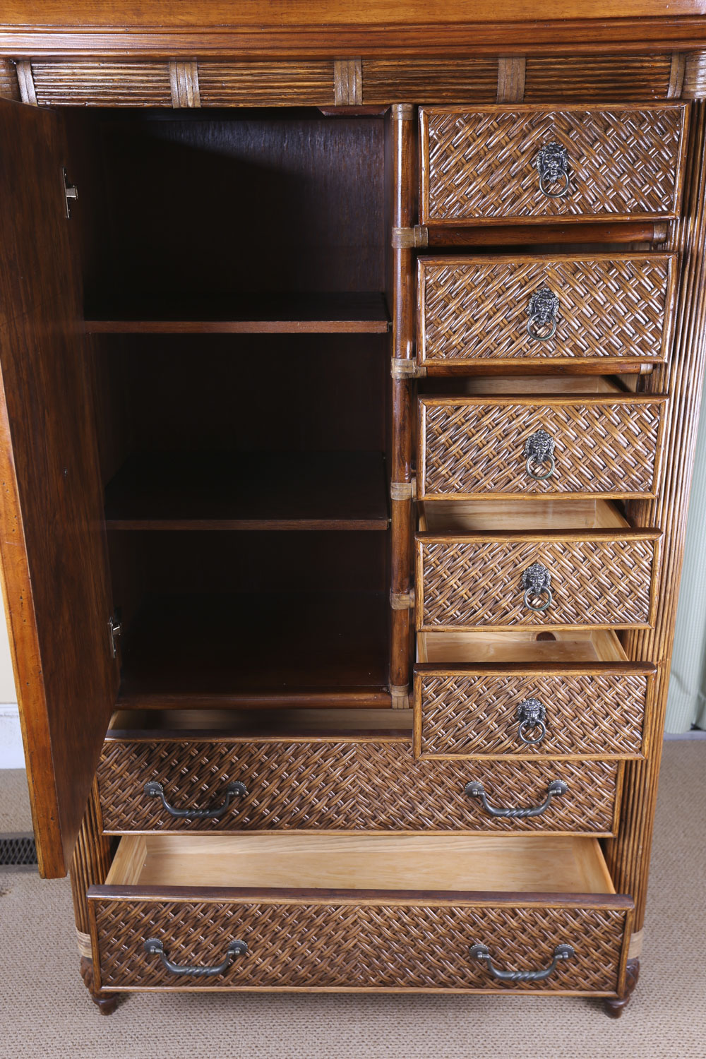 Rattan Front Chifforobe by Lexington