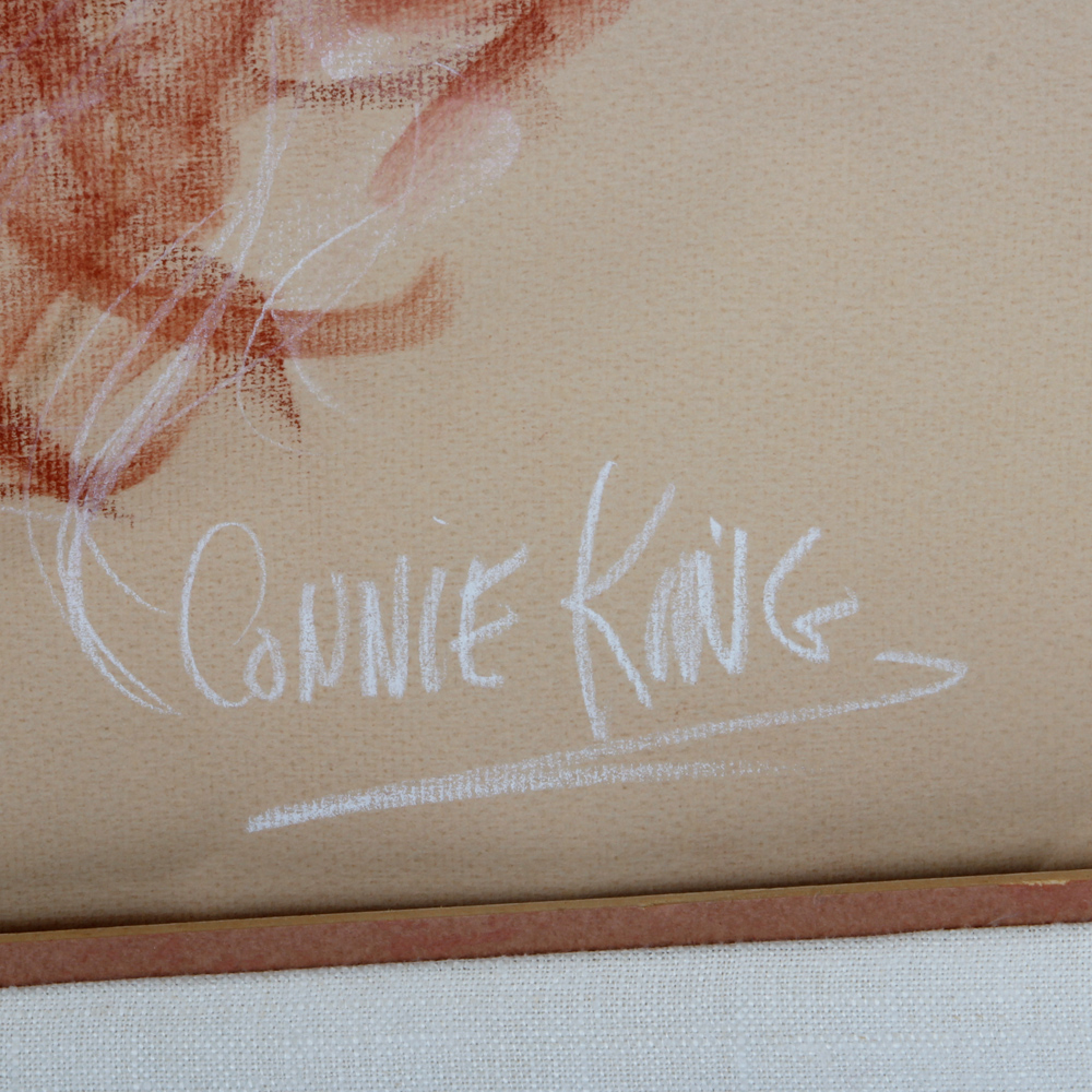 Connie King Pastel Drawing of Joely Fisher and Limited Edition Print