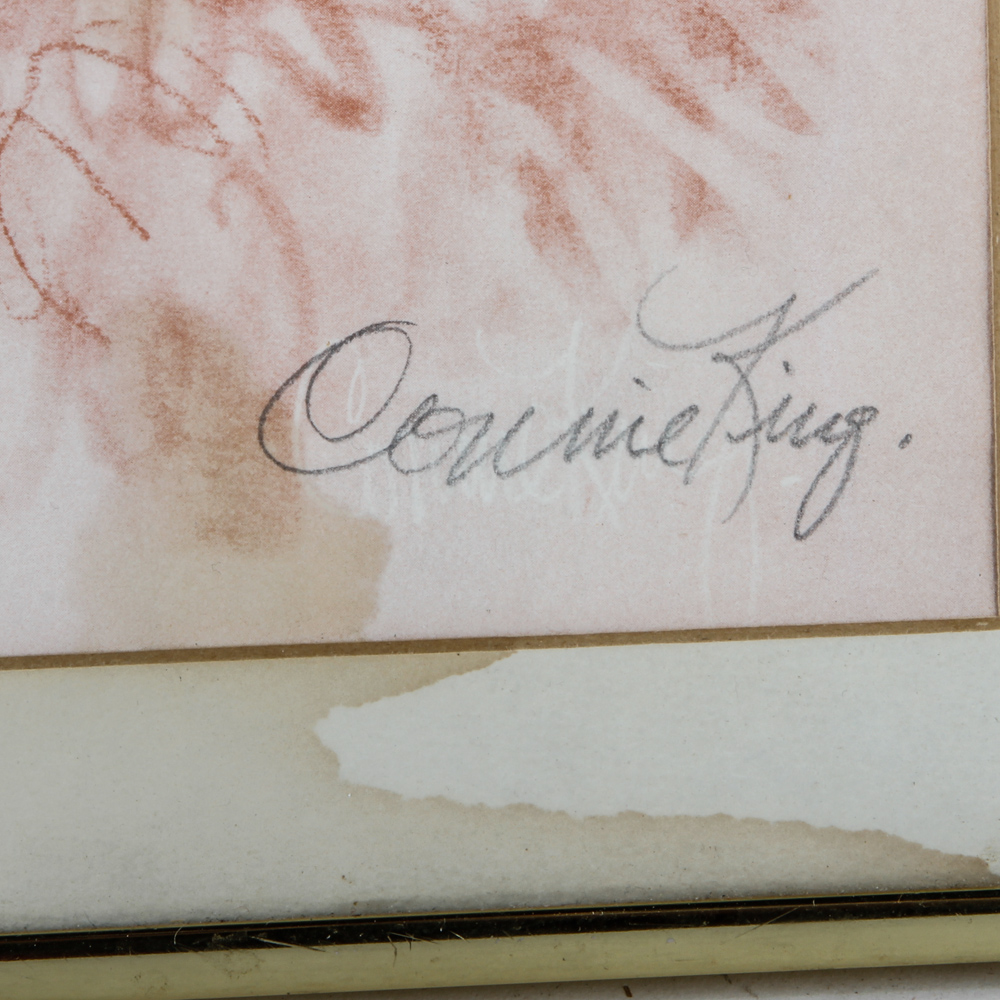 Connie King Pastel Drawing of Joely Fisher and Limited Edition Print