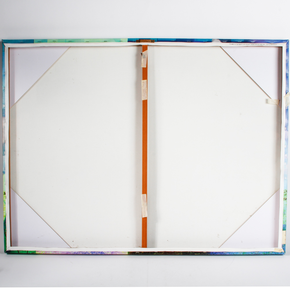 2009 Abstract Giclée Print on Canvas After Parvez Taj's "Bright Lights"