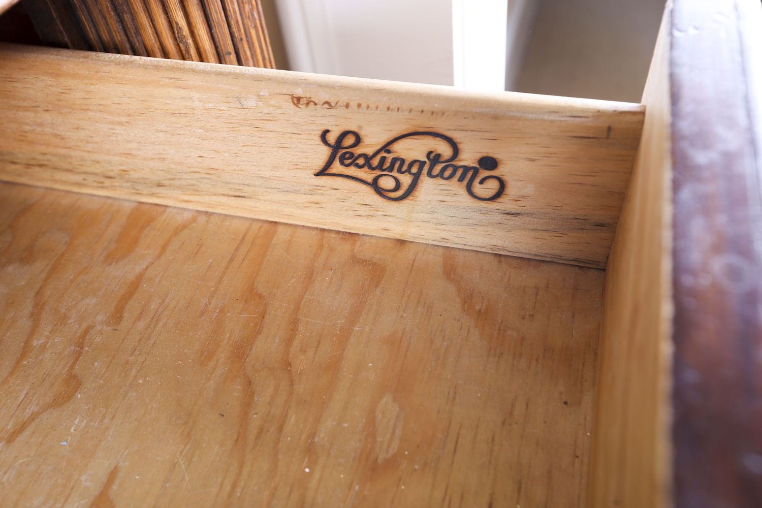 Hollywood Regency Style Rattan Chest of Drawers