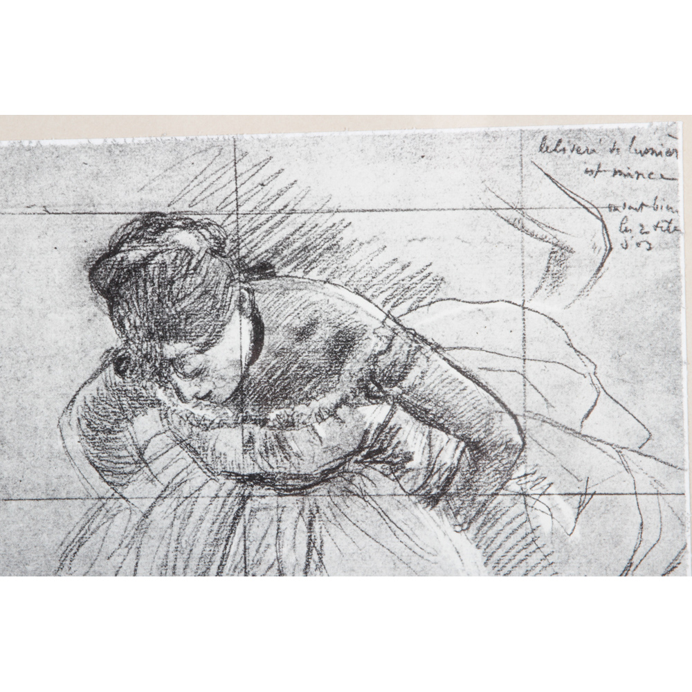 Offset Lithograph After Edgar Degas "Dancer Leaning Forward"