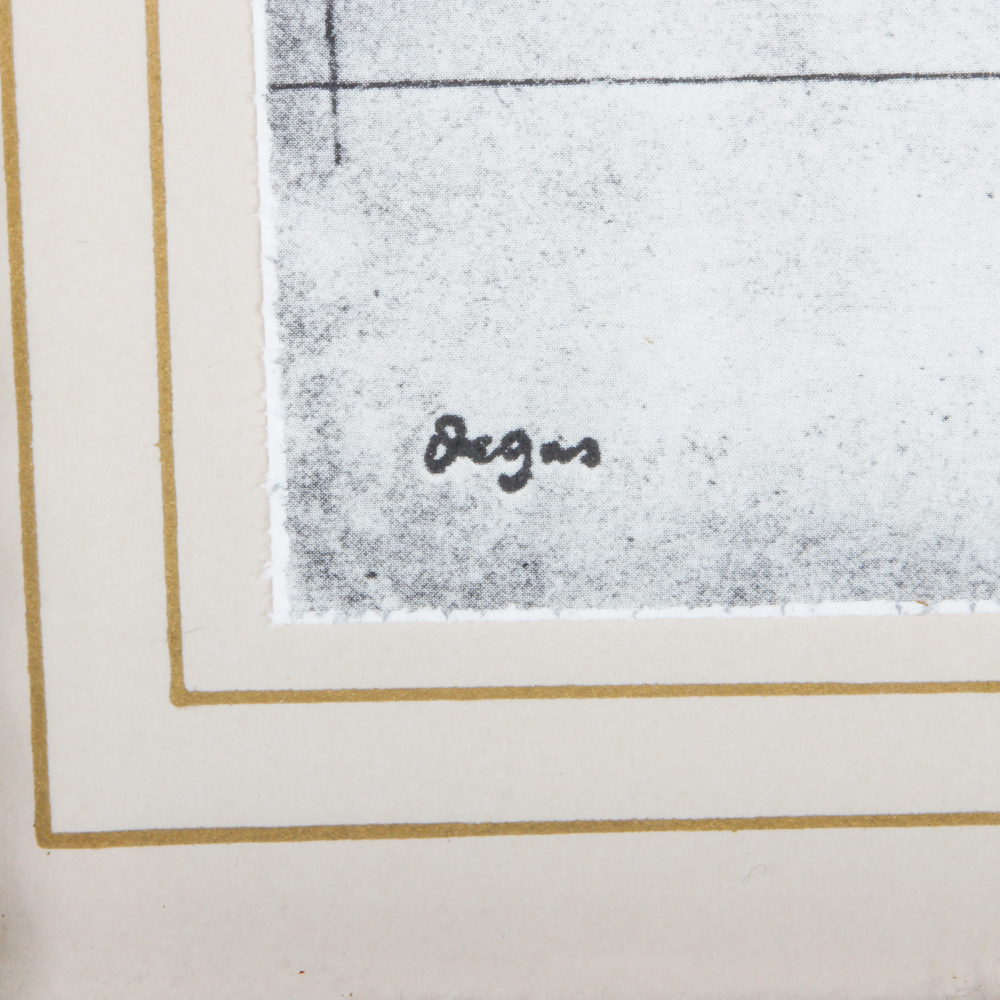 Offset Lithograph After Edgar Degas "Dancer Leaning Forward"