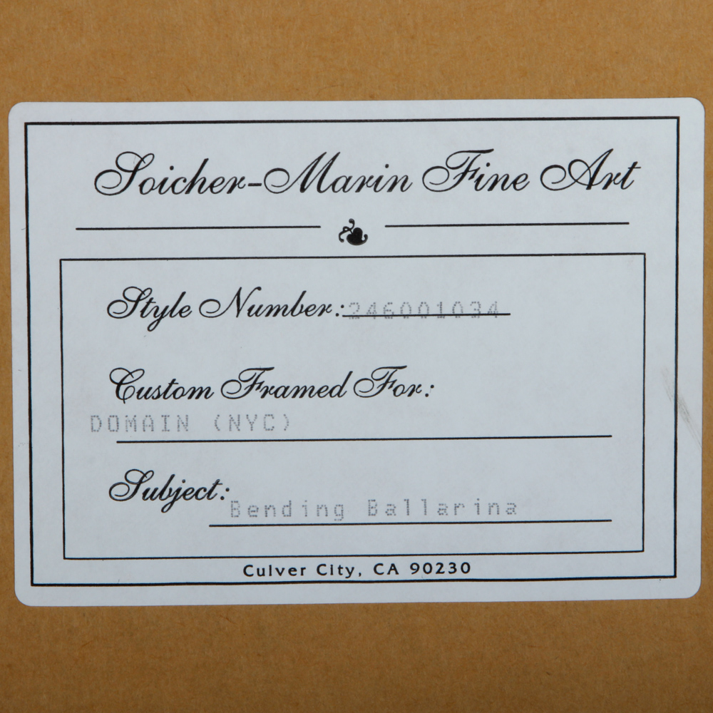 Offset Lithograph After Edgar Degas "Dancer Leaning Forward"