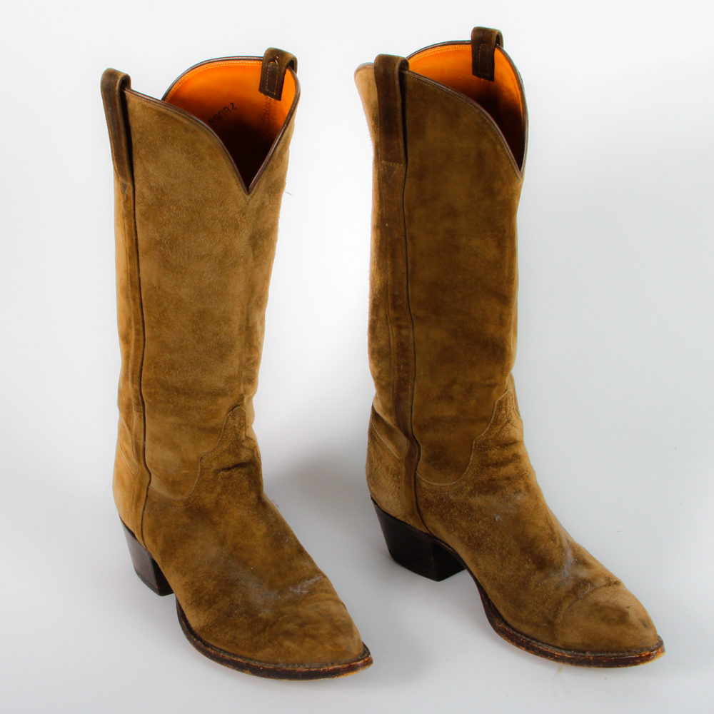 Women's Leather Cowboy Boots Featuring Justin