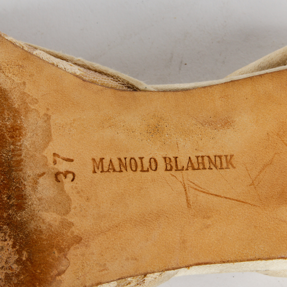 Manolo Blahnik Floral Heels