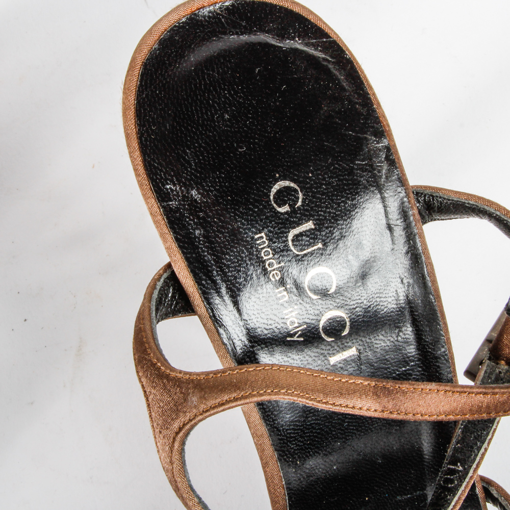 Gucci Beaded Heeled Sandals