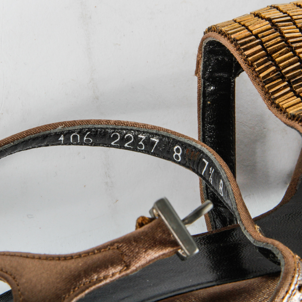 Gucci Beaded Heeled Sandals