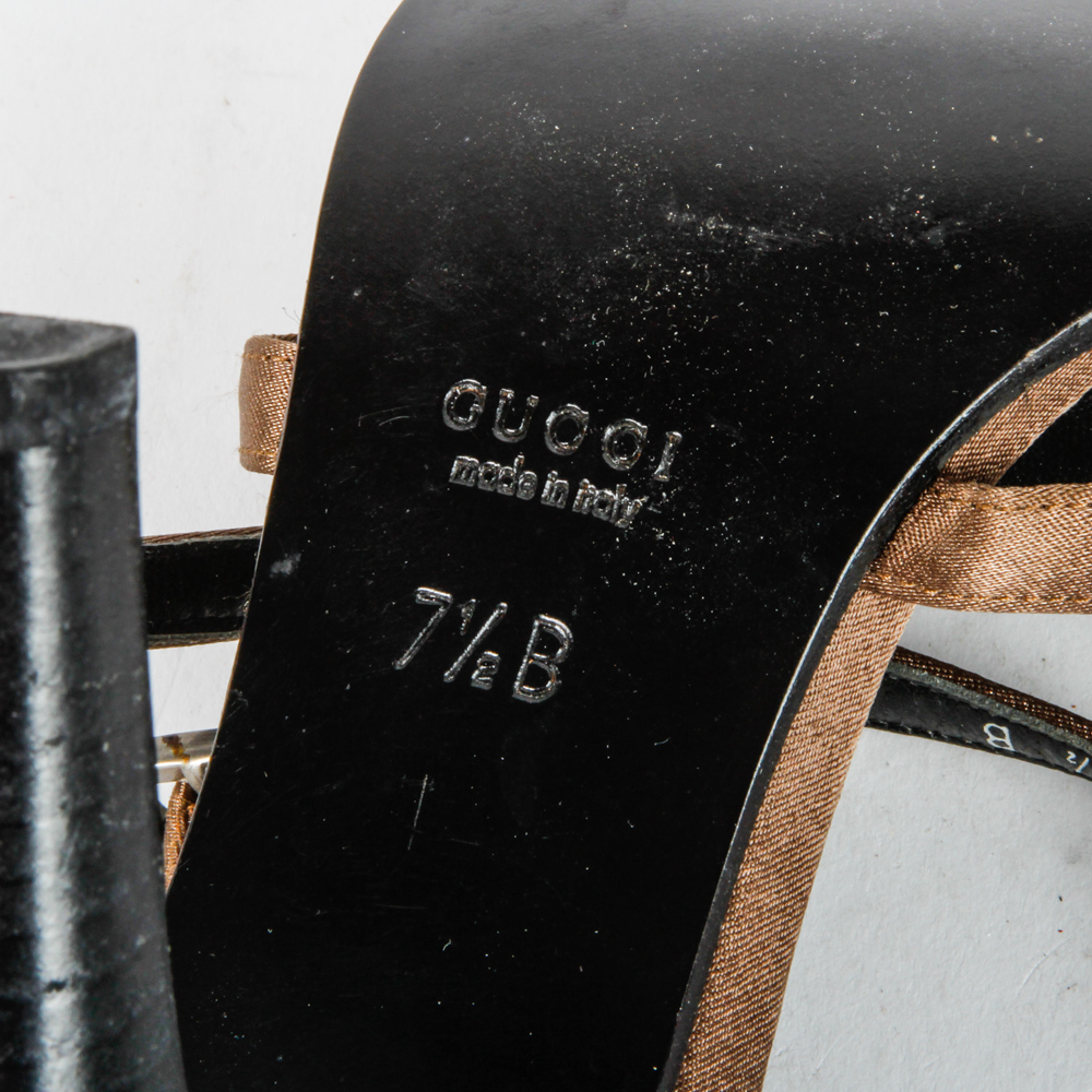 Gucci Beaded Heeled Sandals