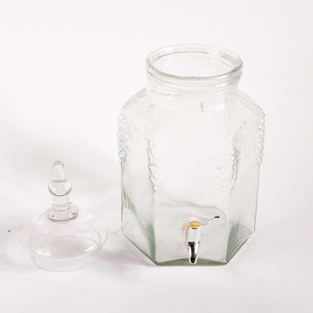 Collection of Lidded Glass Jars