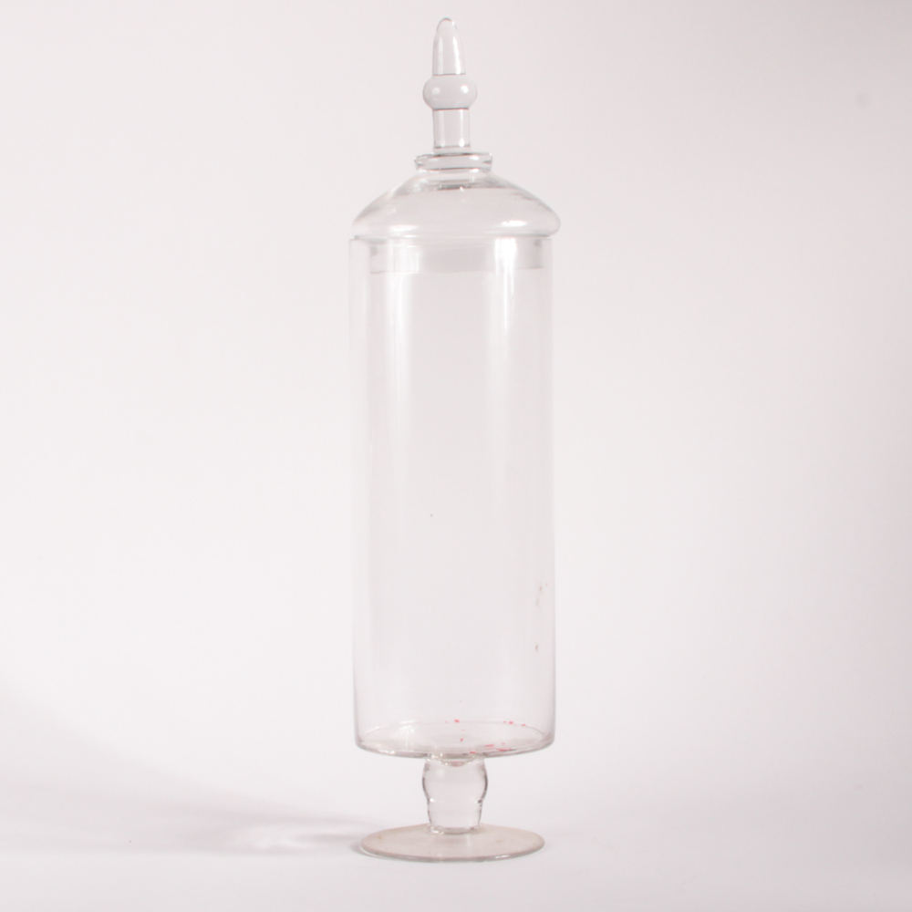 Collection of Lidded Glass Jars