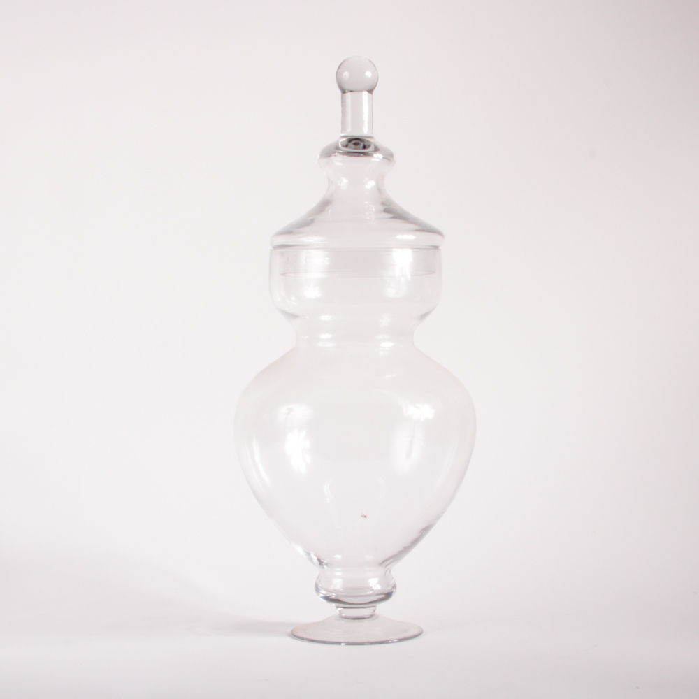 Collection of Lidded Glass Jars