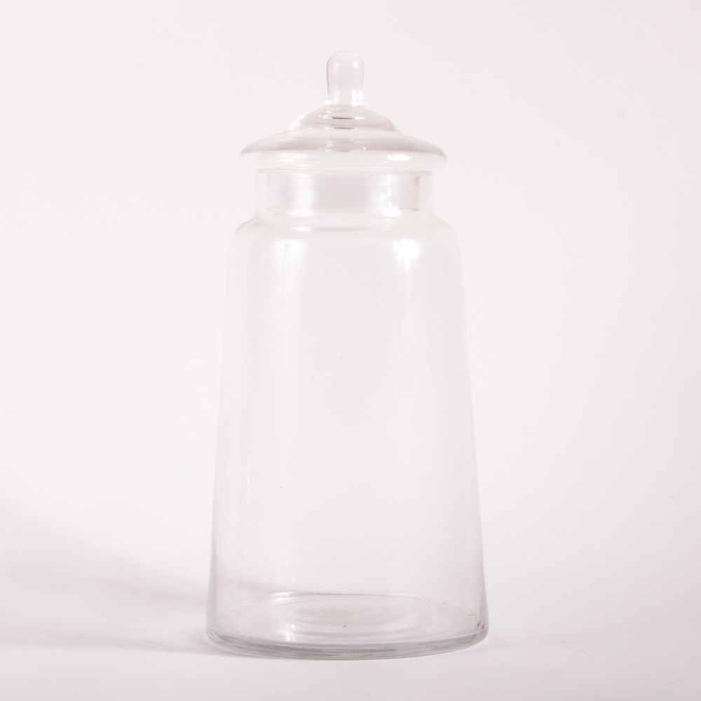 Collection of Lidded Glass Jars