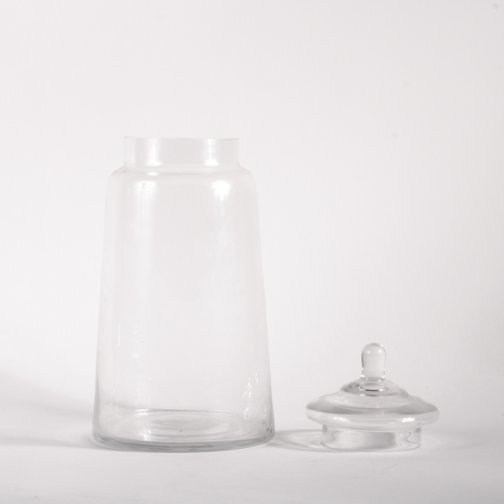 Collection of Lidded Glass Jars