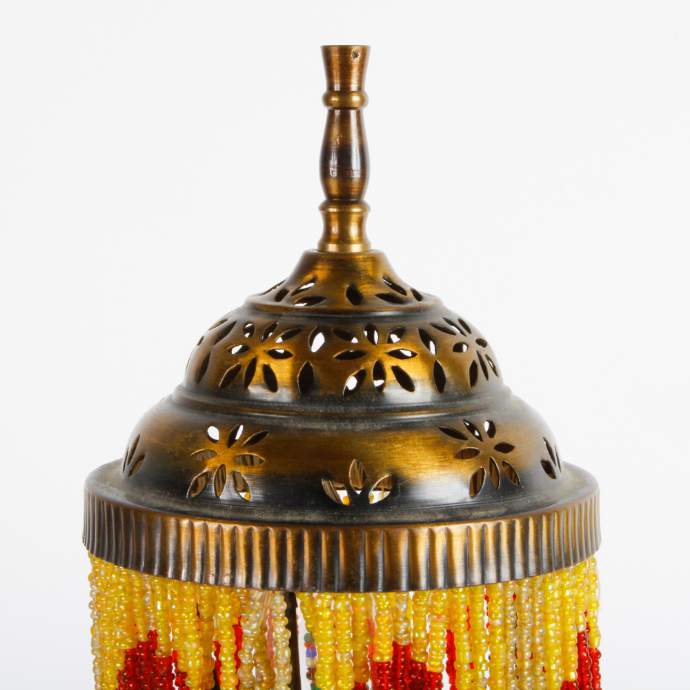 Accent Lamp With Beaded Shade