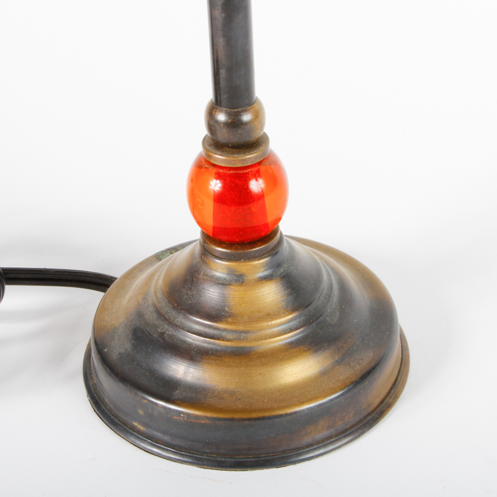 Accent Lamp With Beaded Shade