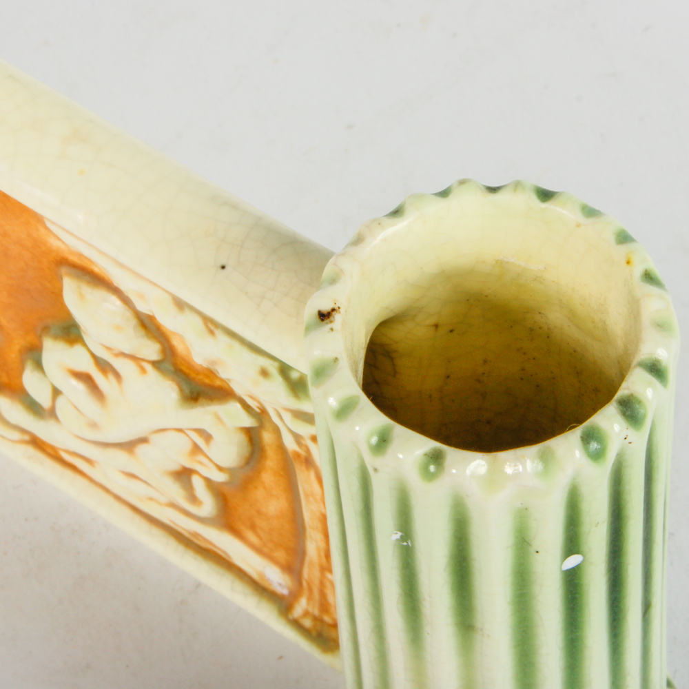 Antique Roseville "Donatello" Double Bud Vase