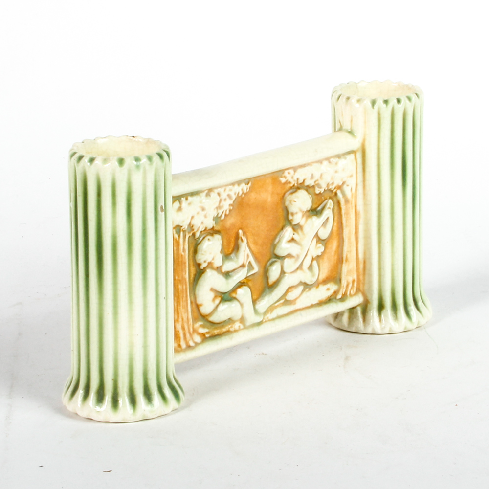 Antique Roseville "Donatello" Double Bud Vase