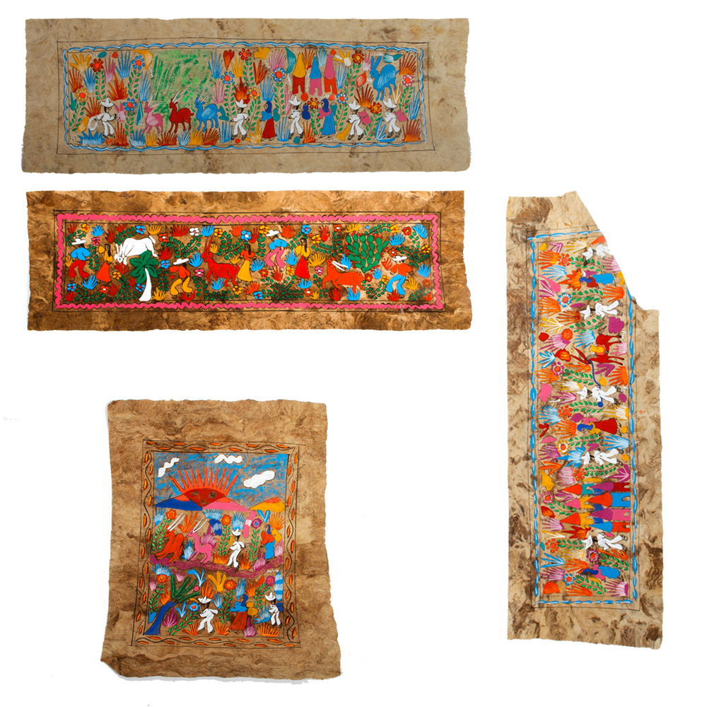 Mexican Amate Bark Paintings