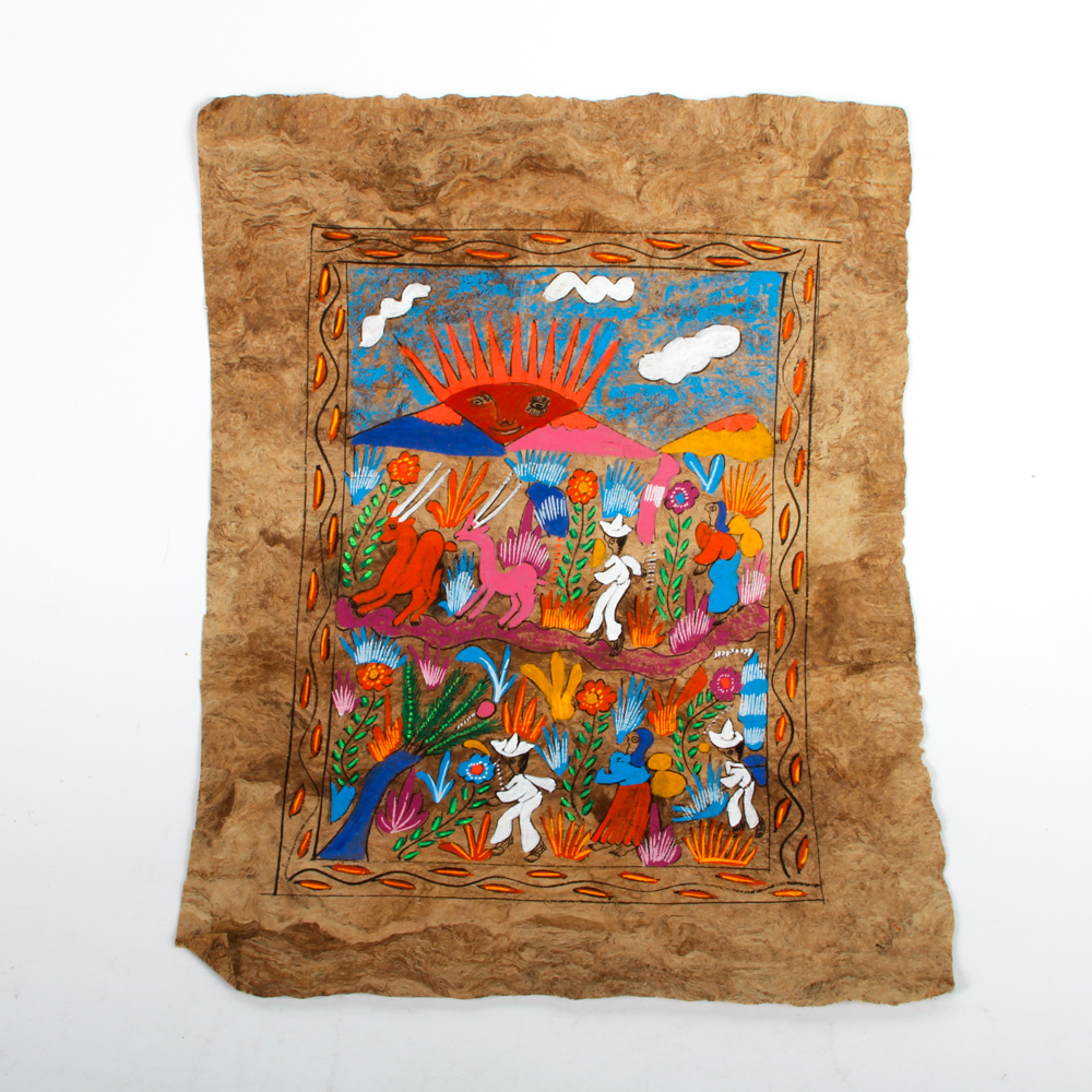 Mexican Amate Bark Paintings