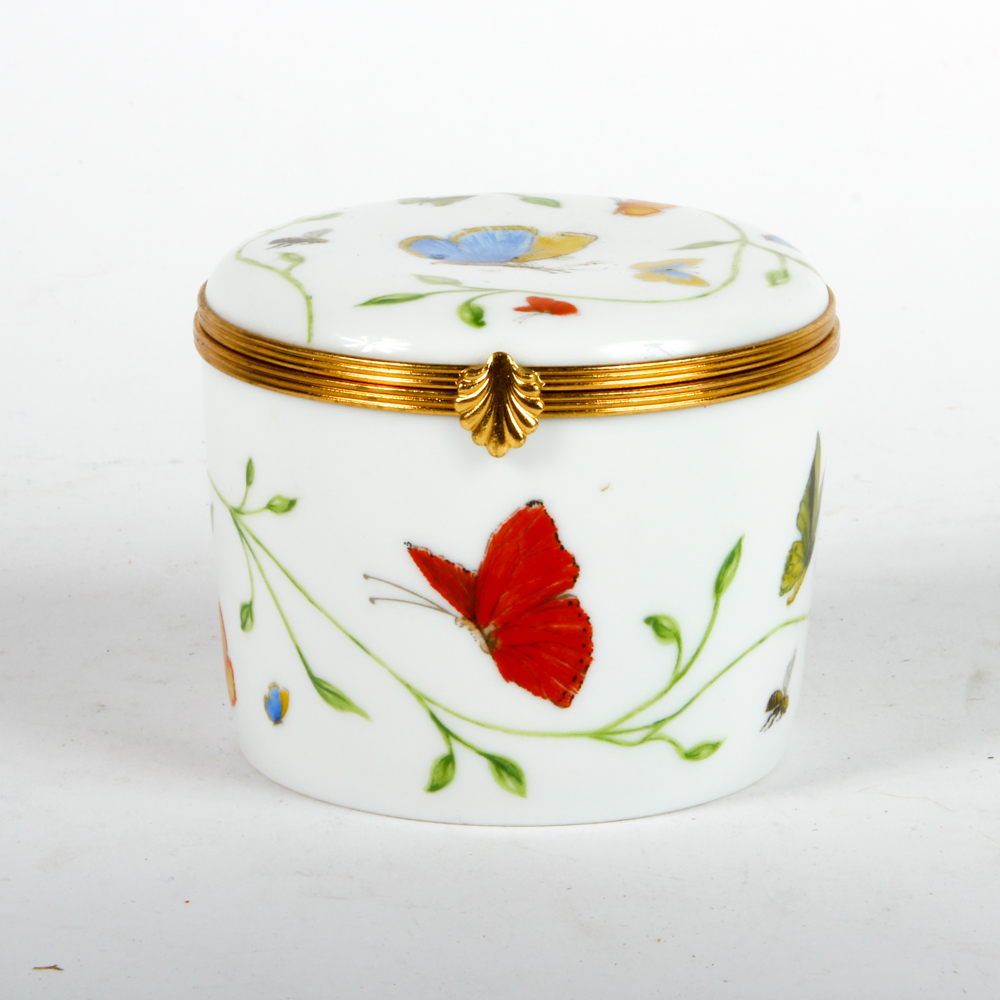 Raynaud Limoges Porcelain Trinket Boxes