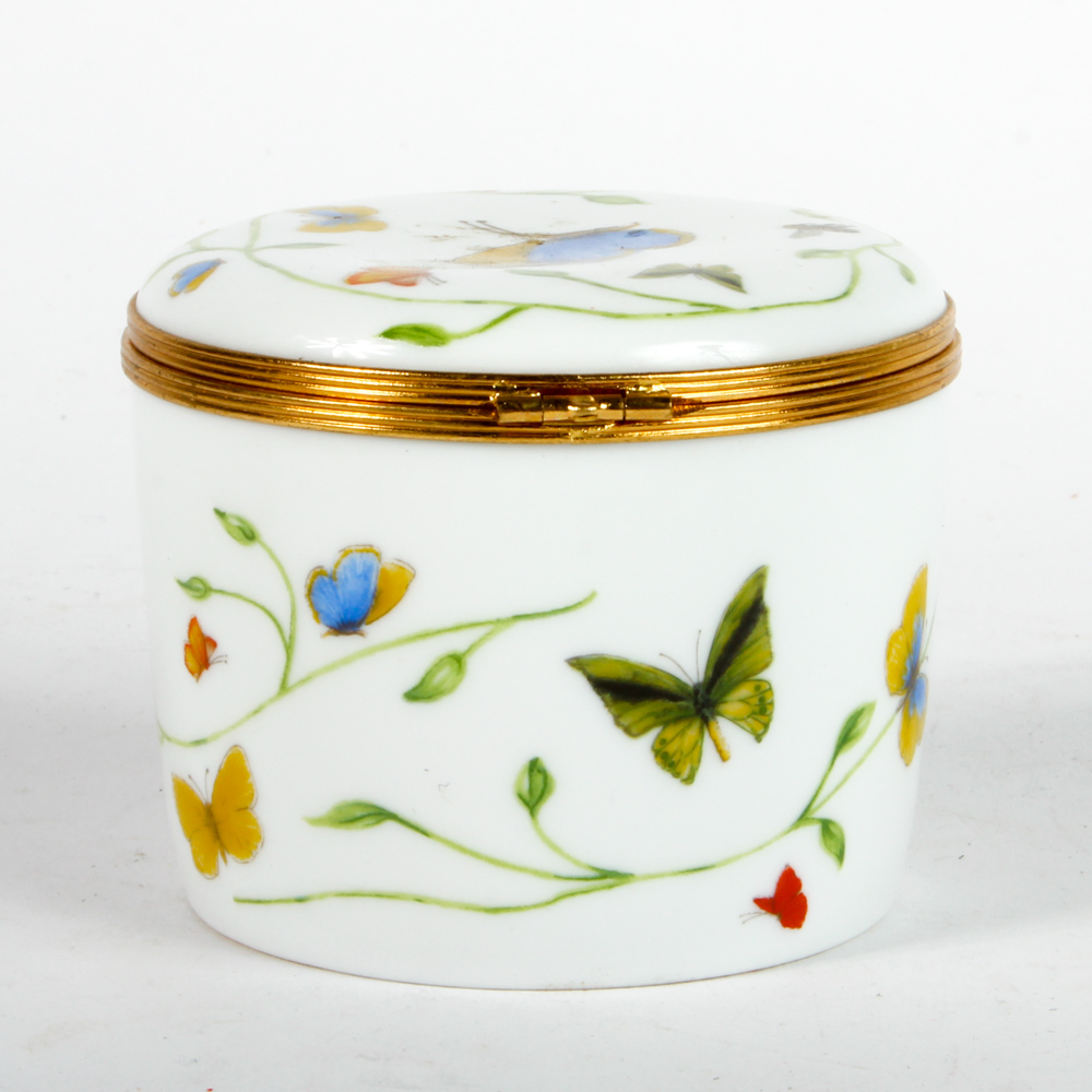 Raynaud Limoges Porcelain Trinket Boxes