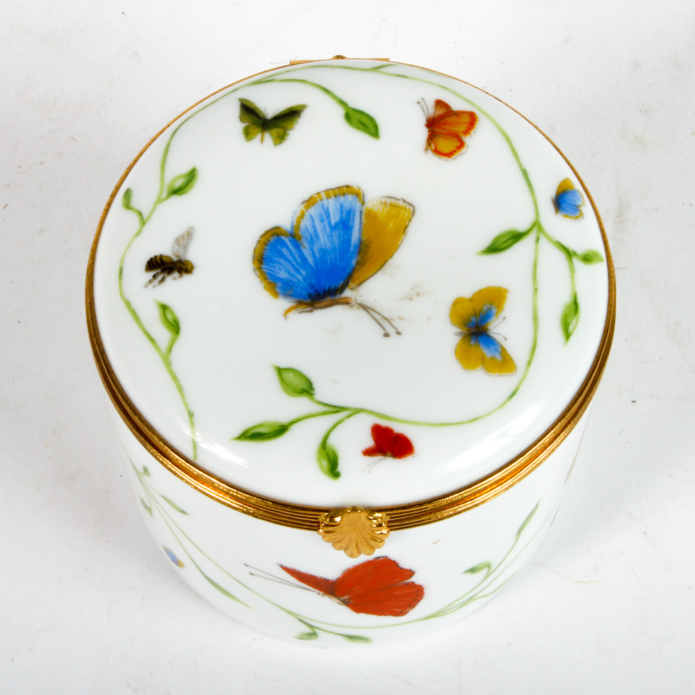 Raynaud Limoges Porcelain Trinket Boxes