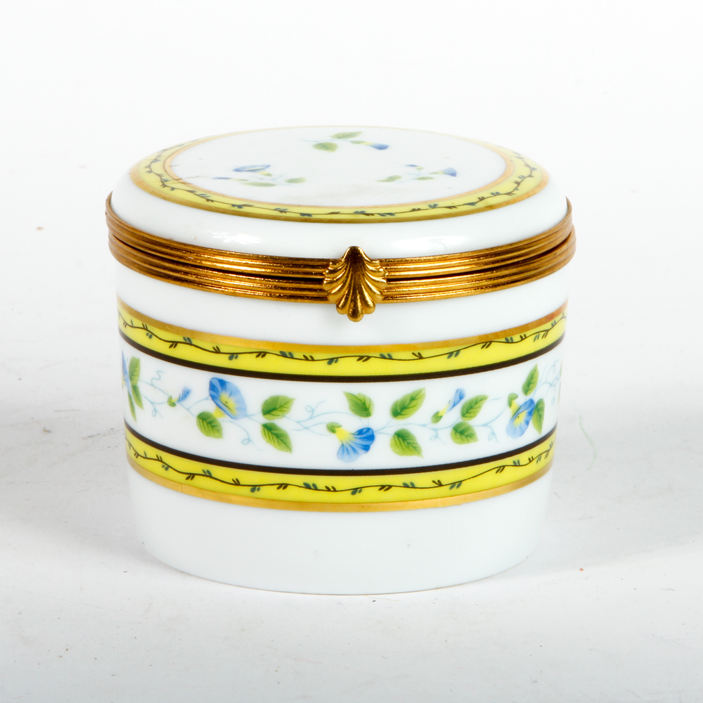 Raynaud Limoges Porcelain Trinket Boxes