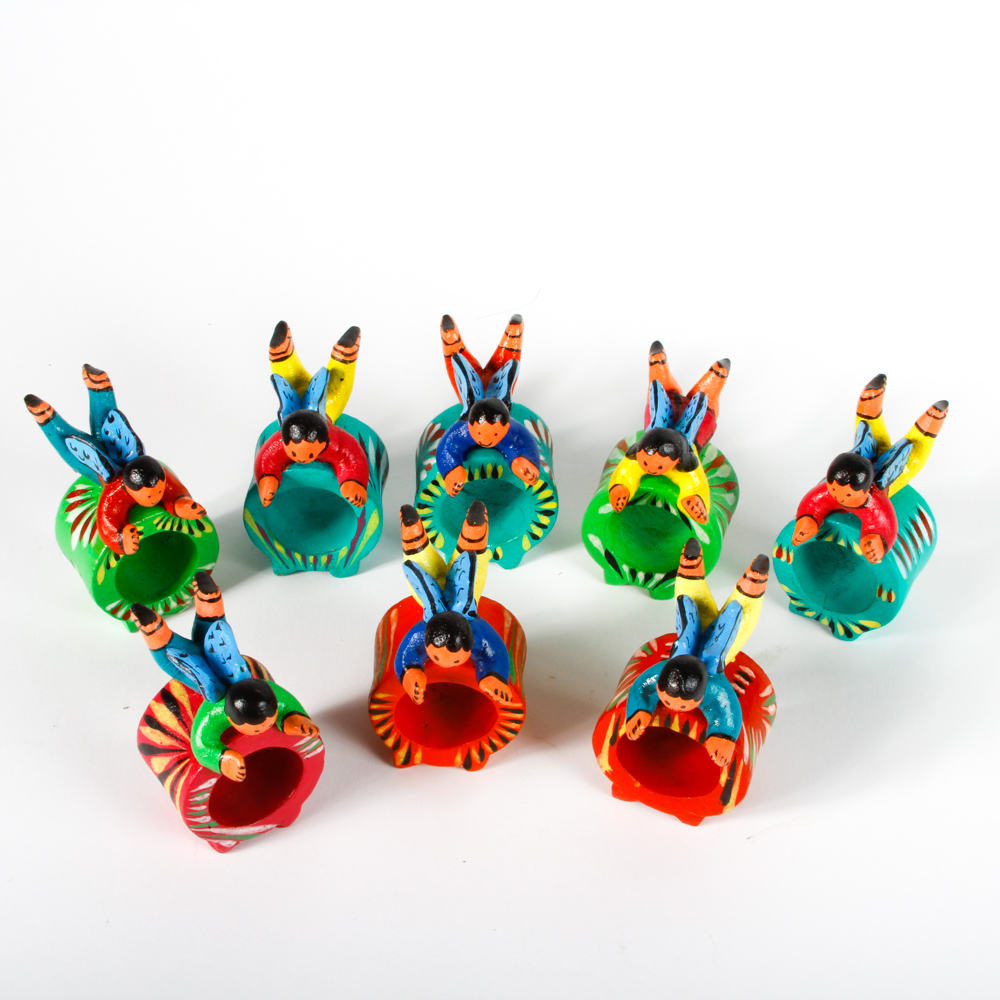 Handmade Manuel Lupe Ceramic Napkin Holder Set