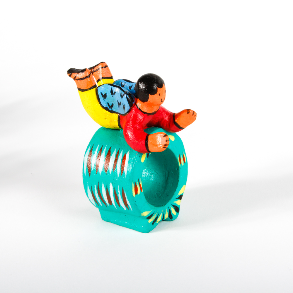 Handmade Manuel Lupe Ceramic Napkin Holder Set