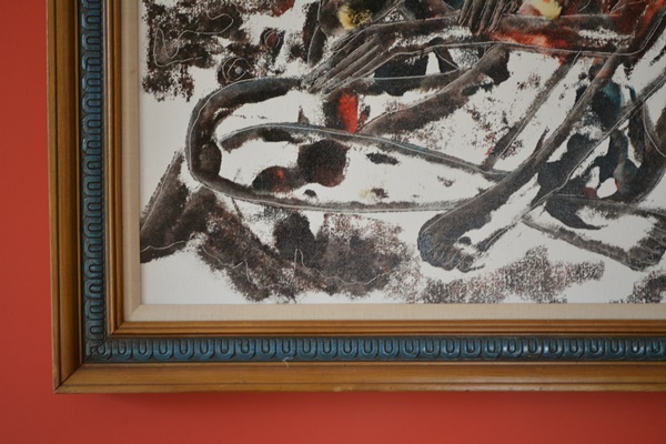 Harold Kimball Original Figural Abstract Oil on Canvas