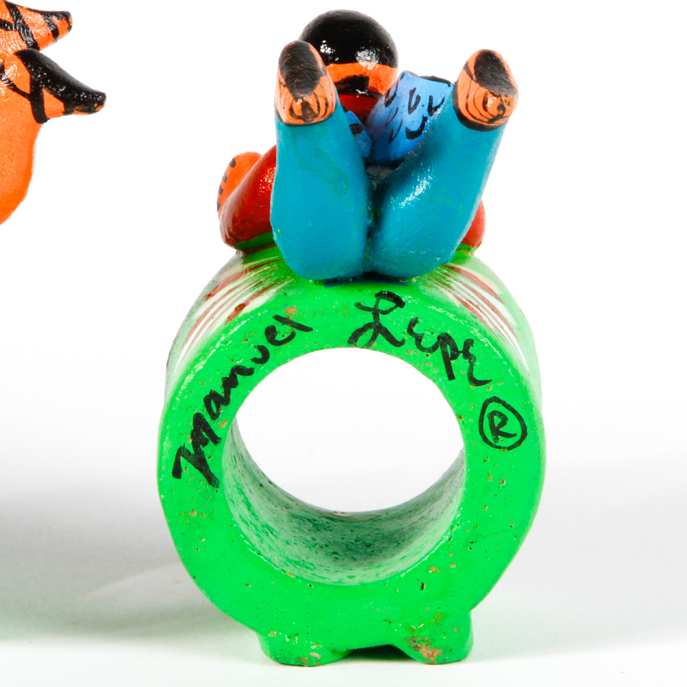 Handmade Manuel Lupe Ceramic Napkin Holder Set