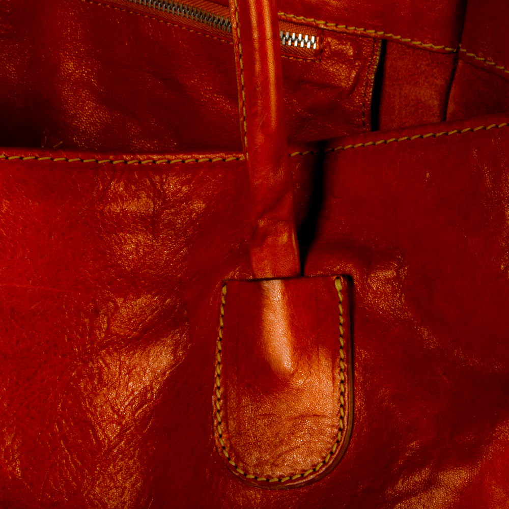 Barney's New York Leather Tote Bag