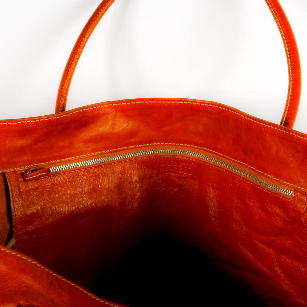 Barney's New York Leather Tote Bag