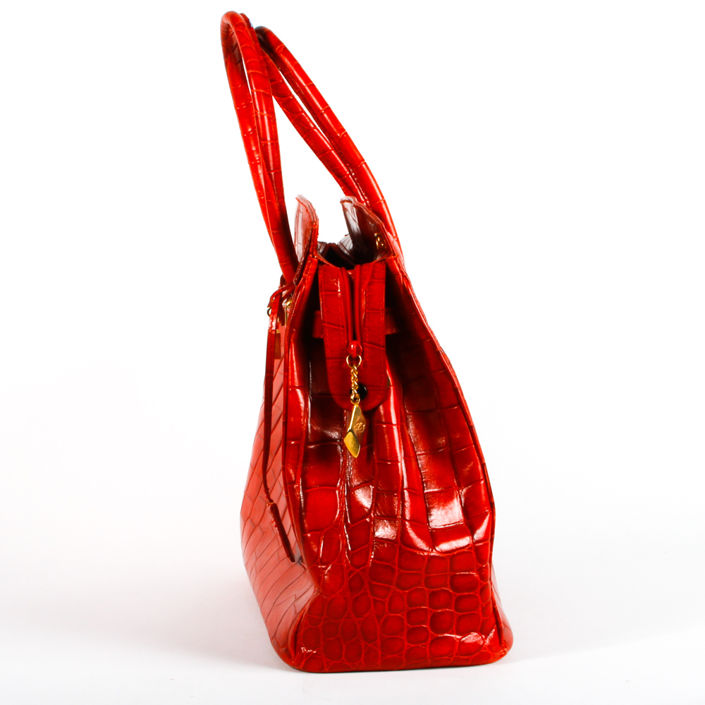 Loris Dipacifico Embossed Satchel