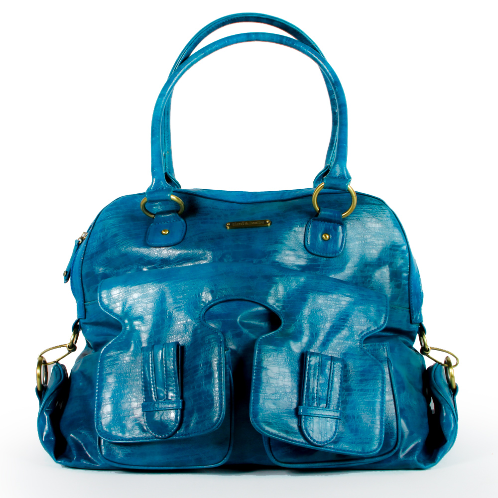 Timi & Leslie Aquamarine Leather Handbag