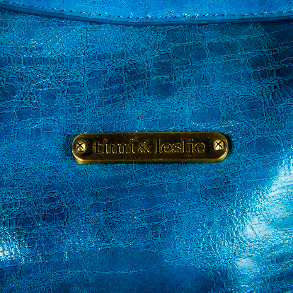 Timi & Leslie Aquamarine Leather Handbag