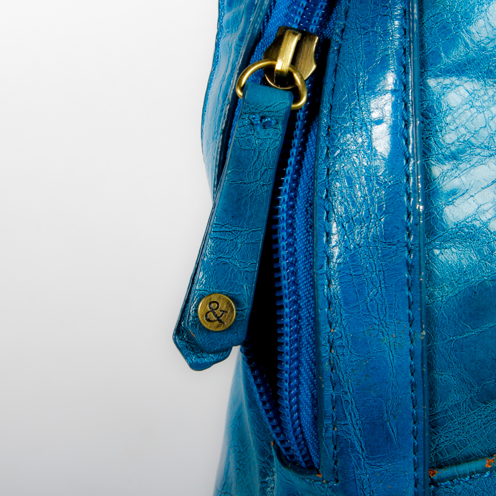 Timi & Leslie Aquamarine Leather Handbag