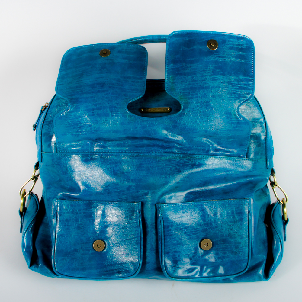 Timi & Leslie Aquamarine Leather Handbag