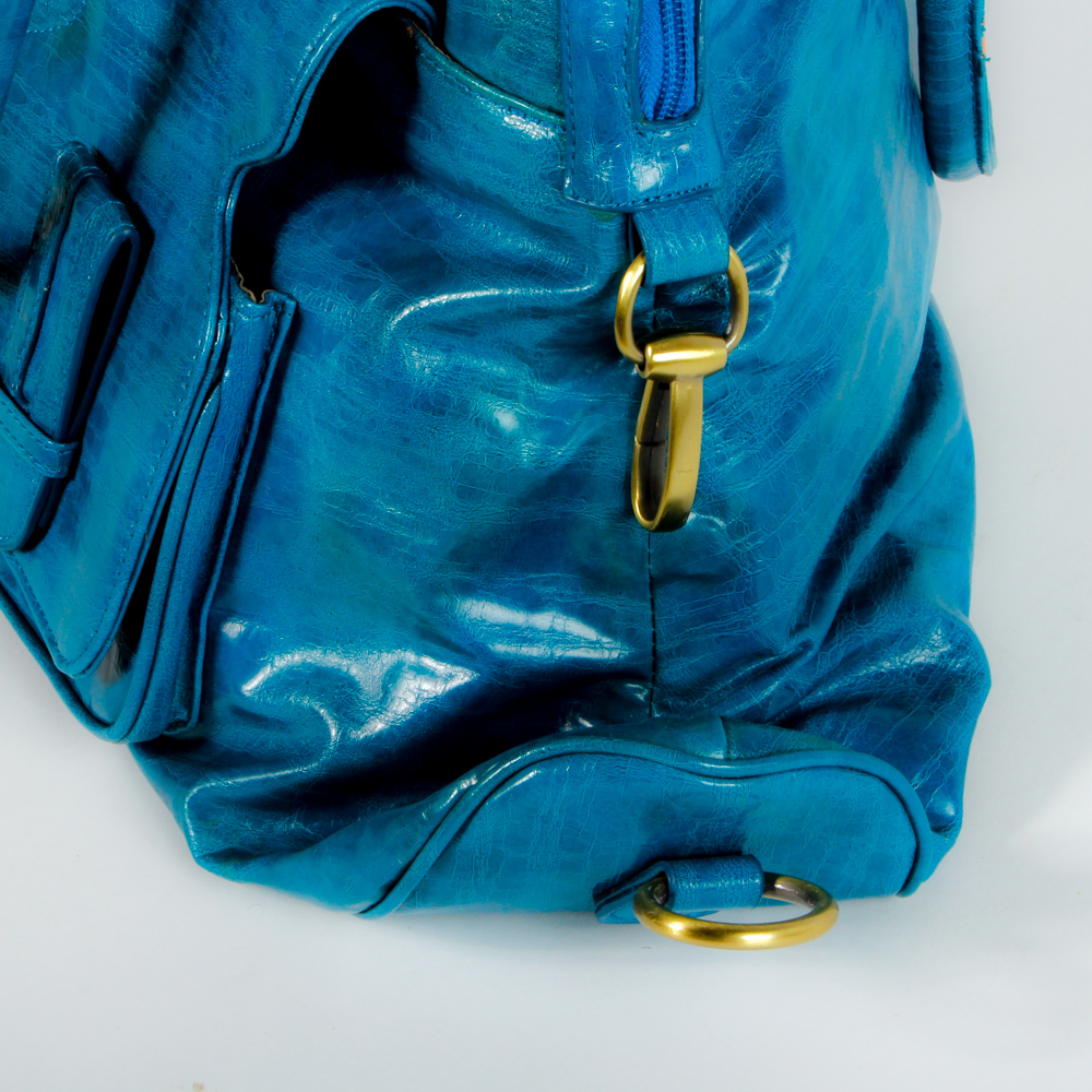 Timi & Leslie Aquamarine Leather Handbag