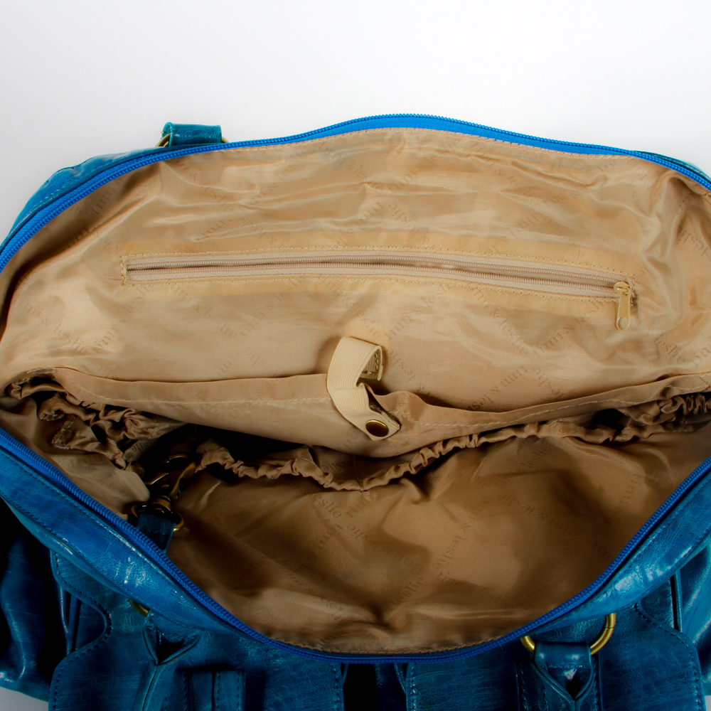 Timi & Leslie Aquamarine Leather Handbag