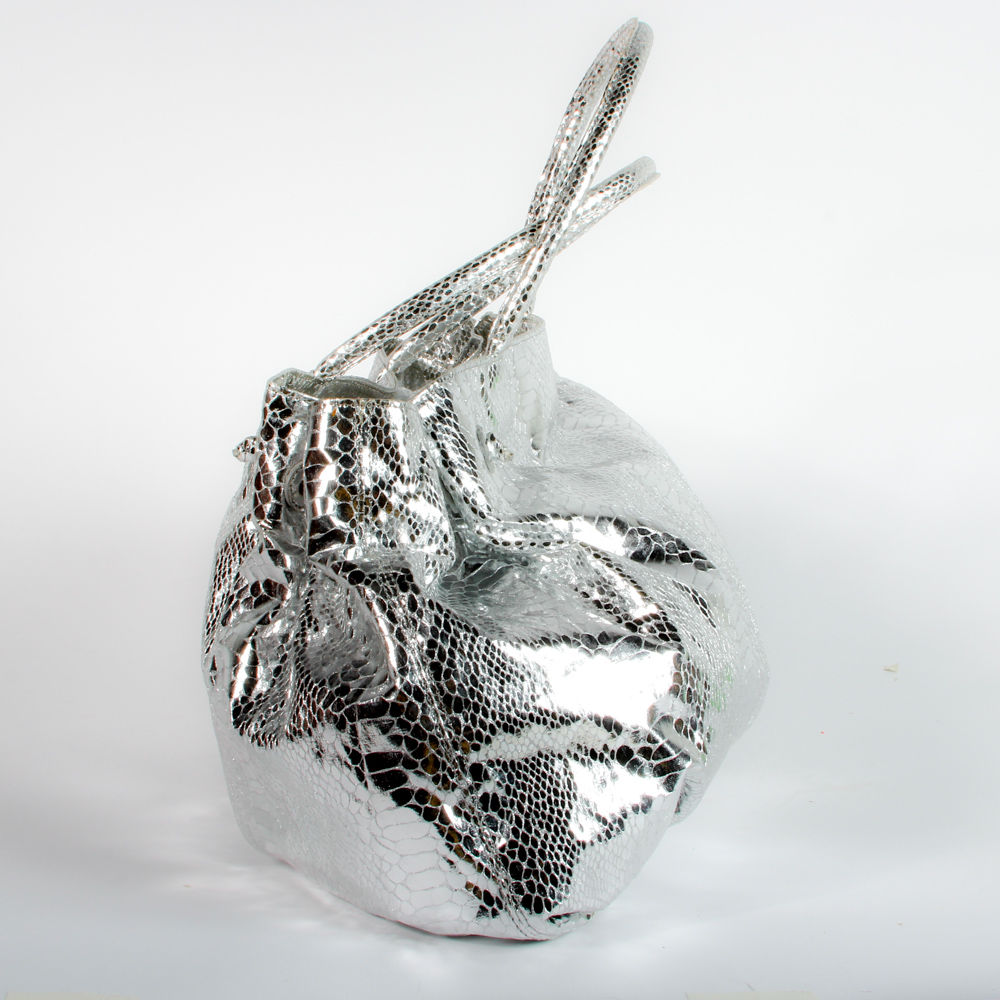 Metallic Finish Totes Featuring Carlos Fachi