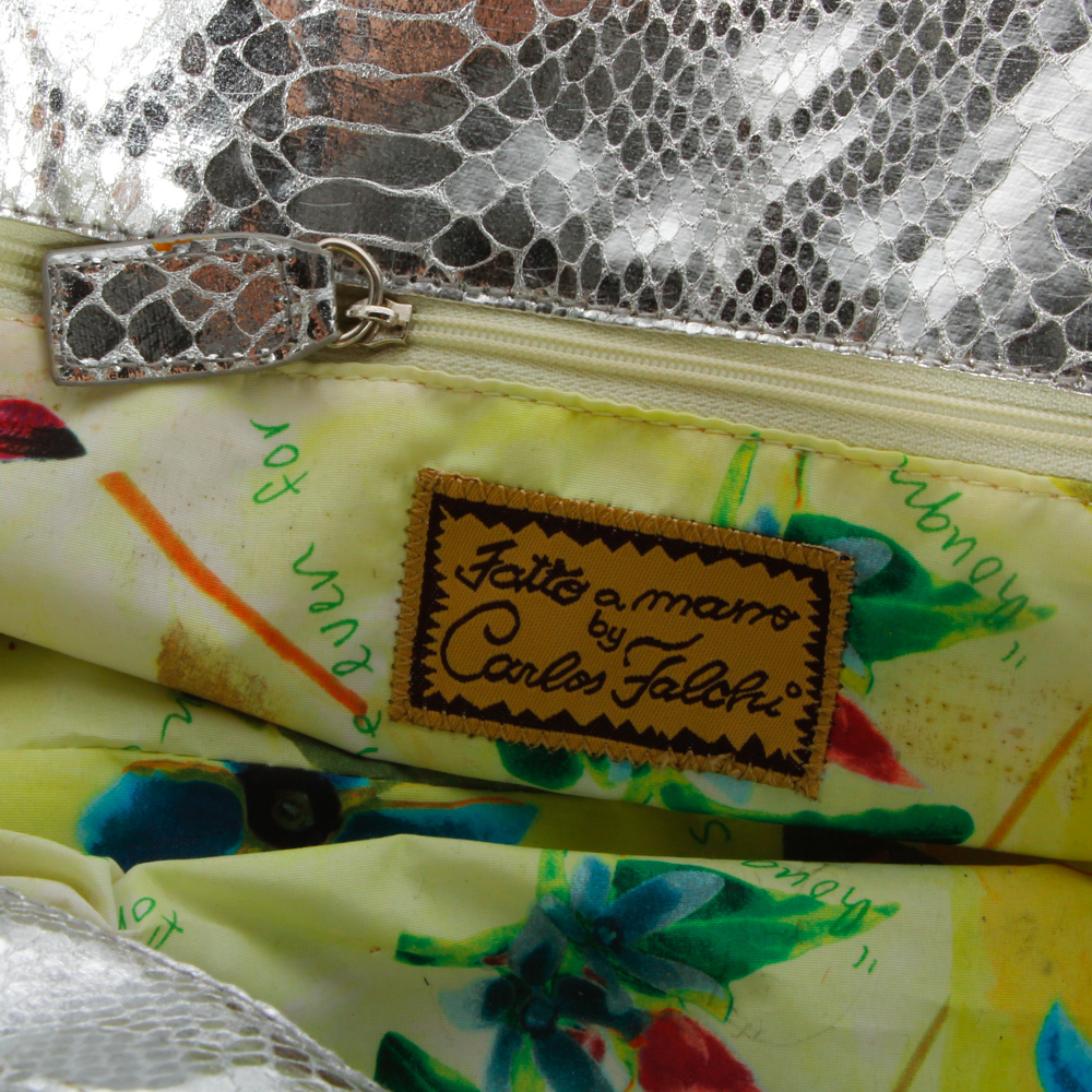 Metallic Finish Totes Featuring Carlos Fachi